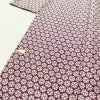 小紋 縮緬 総柄 正絹 花柄 袷仕立て 身丈167.5cm 裄丈62.5cm リサイクル着物 着物 モダン 紫・藤色_画像7