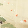 訪問着 良品 しつけ糸付き 正絹 古典柄 袷仕立て 身丈160.5cm 裄丈65cm リサイクル着物 着物 箔 金彩 入学式 卒業式 七五三 お宮参り フォーマル 上品 松 ベージュ_画像9