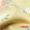 小紋 良品 正絹 花柄 袷仕立て 身丈162.5cm 裄丈67cm リサイクル着物 一部しつけ糸付き 着物 金彩 黄・黄土色_画像21