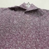 小紋 縮緬 総柄 正絹 木の葉・植物柄 袷仕立て 身丈152.5cm 裄丈64cm リサイクル着物 着物 紫・藤色_画像18