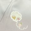 付け下げ 美品 しつけ糸付き 縮緬 正絹 古典柄 袷仕立て 身丈152.5cm 裄丈65cm リサイクル着物 着物 入学式 卒業式 七五三 お宮参り フォーマル シンプル 上品 雪輪 金駒刺繍 グレー_画像18