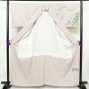 訪問着 美品 しつけ糸付き 縮緬 一つ紋付き 正絹 風景柄 袷仕立て 身丈164cm 裄丈67cm リサイクル着物 着物 共八掛 入学式 卒業式 七五三 お宮参り フォーマル 上品 紅葉 松 桜 紫・藤色_画像3