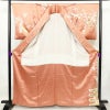 訪問着 良品 金駒刺繍 綸子 正絹 古典柄 袷仕立て 身丈163.5cm 裄丈67cm リサイクル着物 着物 箔 共八掛 入学式 卒業式 七五三 パーティー お宮参り フォーマル 華やか 菊 桜 ピンク_画像3