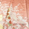 訪問着 良品 金駒刺繍 綸子 正絹 古典柄 袷仕立て 身丈163.5cm 裄丈67cm リサイクル着物 着物 箔 共八掛 入学式 卒業式 七五三 パーティー お宮参り フォーマル 華やか 菊 桜 ピンク_画像5