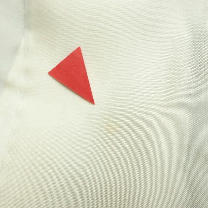 紬 正絹 幾何学柄・抽象柄 袷仕立て 身丈157.5cm 裄丈64.5cm リサイクル着物 着物 カジュアル 茶_画像21