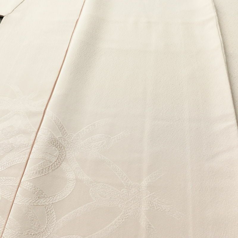 色無地 裾模様あり 一つ紋付き 正絹 古典柄 袷仕立て 身丈153.5cm 裄丈65cm リサイクル着物 着物 入学式 卒業式 七五三 お宮参り フォーマル シンプル 上品 ピンク_画像5