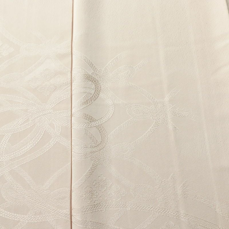 色無地 裾模様あり 一つ紋付き 正絹 古典柄 袷仕立て 身丈153.5cm 裄丈65cm リサイクル着物 着物 入学式 卒業式 七五三 お宮参り フォーマル シンプル 上品 ピンク_画像6