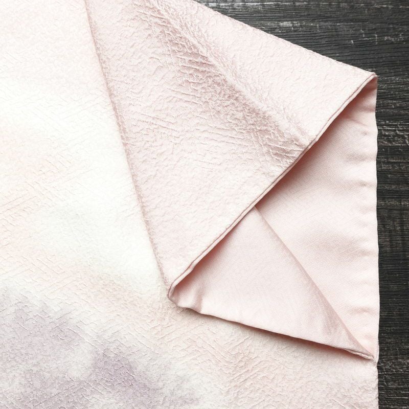 付け下げ 一つ紋付き 正絹 その他の柄 袷仕立て 身丈161.5cm 裄丈65cm リサイクル着物 着物 入学式 卒業式 七五三 お宮参り フォーマル シンプル 上品 ピンク_画像16