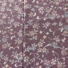小紋 縮緬 総柄 正絹 花柄 袷仕立て 身丈155cm 裄丈65.5cm リサイクル着物 着物 紫・藤色_画像6