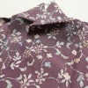 小紋 縮緬 総柄 正絹 花柄 袷仕立て 身丈155cm 裄丈65.5cm リサイクル着物 着物 紫・藤色_画像17