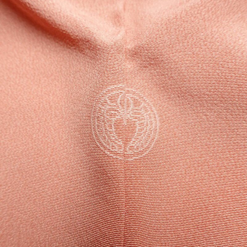 訪問着 落款入り 縮緬 一つ紋付き 正絹 花柄 袷仕立て 身丈156.5cm 裄丈63cm リサイクル着物 着物 作家物 共八掛 パーティー フォーマル 菊 ピンク_画像20