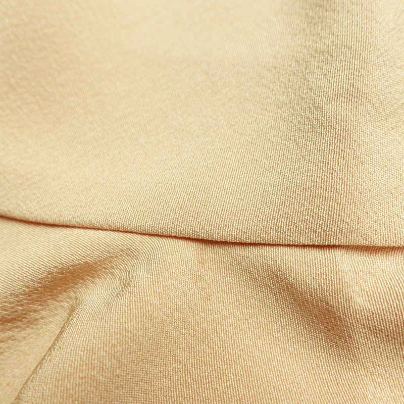 訪問着 縮緬 正絹 人物・動物柄 袷仕立て 身丈148cm 裄丈63cm リサイクル着物 着物 フォーマル シンプル 粋 ベージュ_画像15