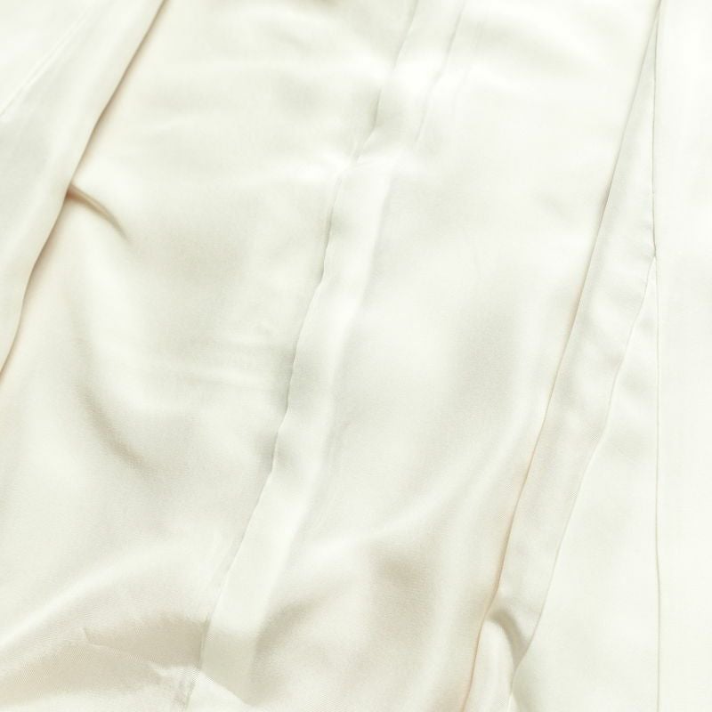 訪問着 縮緬 正絹 人物・動物柄 袷仕立て 身丈148cm 裄丈63cm リサイクル着物 着物 フォーマル シンプル 粋 ベージュ_画像19