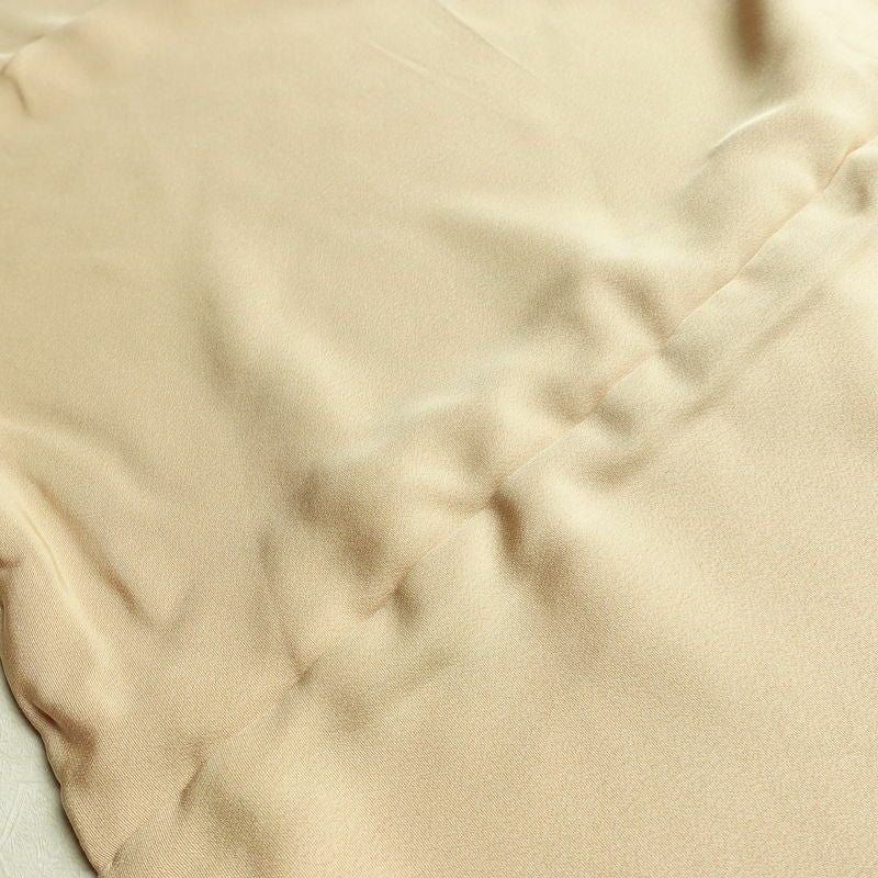 訪問着 縮緬 正絹 人物・動物柄 袷仕立て 身丈148cm 裄丈63cm リサイクル着物 着物 フォーマル シンプル 粋 ベージュ_画像20