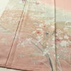 訪問着 良品 正絹 花柄 袷仕立て 身丈159.5cm 裄丈63.5cm リサイクル着物 一部しつけ糸付き 着物 箔 入学式 卒業式 七五三 お宮参り フォーマル ピンク_画像4