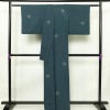紬 正絹 古典柄 袷仕立て 身丈162.5cm 裄丈67cm リサイクル着物 着物 カジュアル 紬地 青・紺_画像2