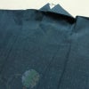 紬 正絹 古典柄 袷仕立て 身丈162.5cm 裄丈67cm リサイクル着物 着物 カジュアル 紬地 青・紺_画像17