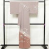訪問着 縮緬 一つ紋付き 正絹 花柄 袷仕立て 身丈159cm 裄丈64cm リサイクル着物 着物 共八掛 入学式 卒業式 七五三 お宮参り フォーマル 上品 紫・藤色_画像2
