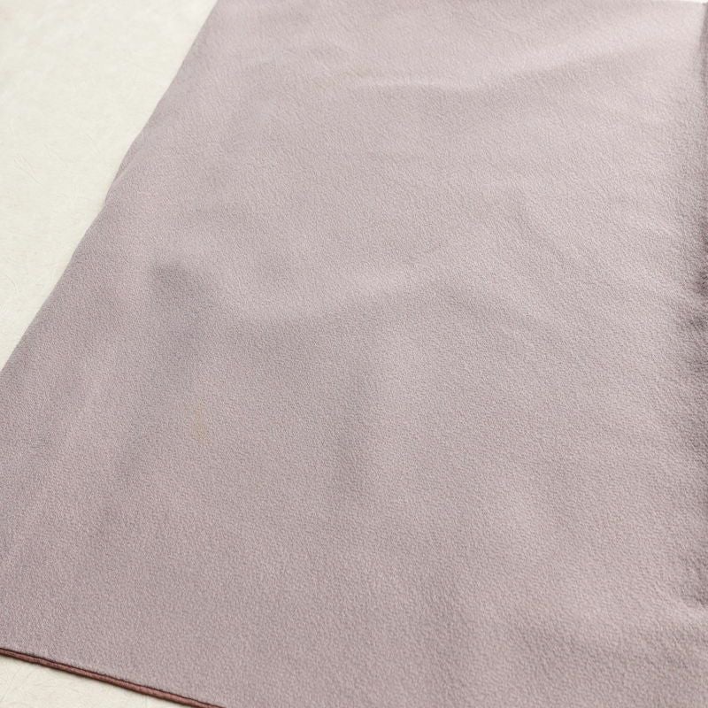 訪問着 縮緬 一つ紋付き 正絹 花柄 袷仕立て 身丈159cm 裄丈64cm リサイクル着物 着物 共八掛 入学式 卒業式 七五三 お宮参り フォーマル 上品 紫・藤色_画像18