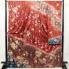 振袖 正絹 花柄 袷仕立て 身丈171.5cm 裄丈65cm リサイクル着物 着物 箔 金彩 成人式 二十歳 二十歳の集い 華やか 菊 桜 赤・朱_画像1