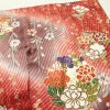 振袖 正絹 花柄 袷仕立て 身丈171.5cm 裄丈65cm リサイクル着物 着物 箔 金彩 成人式 二十歳 二十歳の集い 華やか 菊 桜 赤・朱_画像15