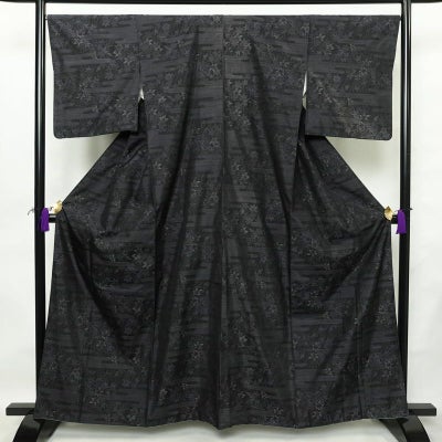 大島紬 良品 証紙なし しつけ糸付き 正絹 古典柄 袷仕立て 身丈159cm 