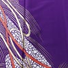 単衣 付け下げ 踊り用 ポリエステル 流水・波柄 単衣仕立て 身丈163cm 裄丈68cm リサイクル着物 着物 箔 紫・藤色_画像6