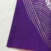 単衣 付け下げ 踊り用 ポリエステル 流水・波柄 単衣仕立て 身丈163cm 裄丈68cm リサイクル着物 着物 箔 紫・藤色_画像13