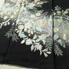 訪問着 一つ紋付き 正絹 花柄 袷仕立て 身丈165.5cm 裄丈66cm リサイクル着物 着物 箔 結婚式 パーティー フォーマル 華やか 黒_画像4