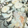 訪問着 一つ紋付き 正絹 花柄 袷仕立て 身丈165.5cm 裄丈66cm リサイクル着物 着物 箔 結婚式 パーティー フォーマル 華やか 黒_画像7