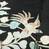 訪問着 一つ紋付き 正絹 花柄 袷仕立て 身丈165.5cm 裄丈66cm リサイクル着物 着物 箔 結婚式 パーティー フォーマル 華やか 黒_画像9