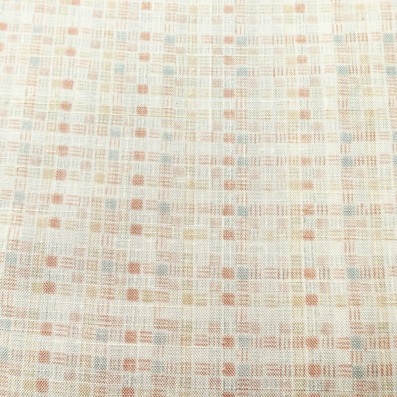 紬 つむぎ着物 正絹 チェック・格子柄 袷仕立て 身丈157.5cm 裄丈66cm リサイクル着物 着物 モダン 白_画像7