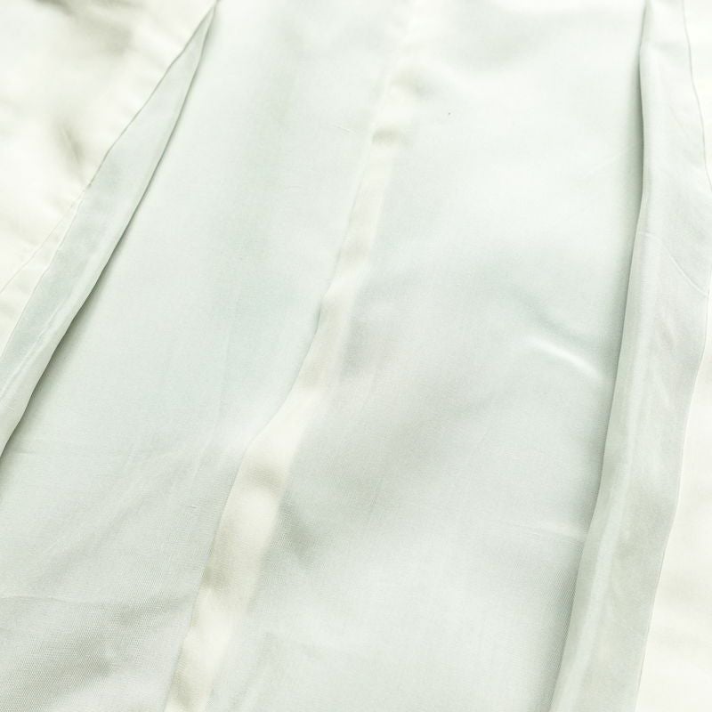 色無地 一つ紋付き 正絹 花柄 袷仕立て 身丈159.5cm 裄丈68cm リサイクル着物 着物 お茶会 シンプル 菊 緑・うぐいす色_画像21