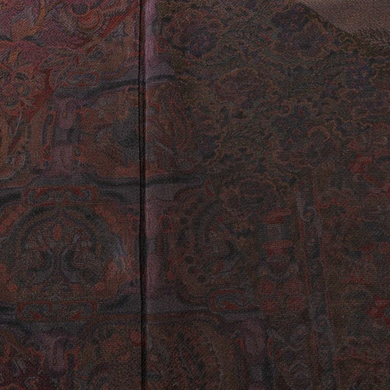 付け下げ 縮緬 正絹 幾何学柄・抽象柄 袷仕立て 身丈166.5cm 裄丈67.5cm リサイクル着物 着物 ぼかし フォーマル モダン オリエンタル 紫・藤色_画像6