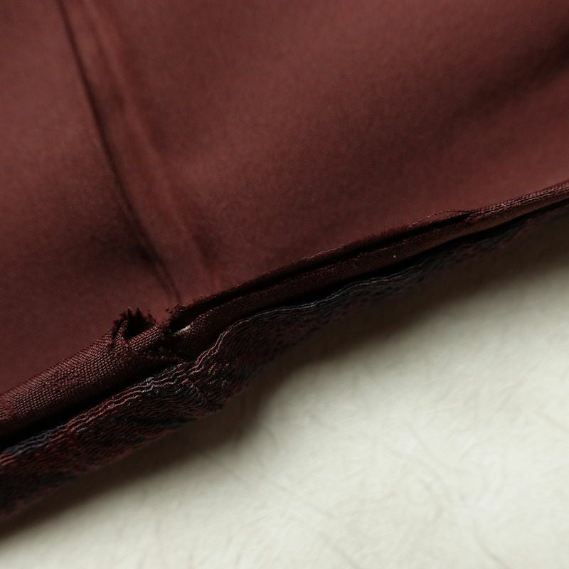 付け下げ 縮緬 正絹 幾何学柄・抽象柄 袷仕立て 身丈166.5cm 裄丈67.5cm リサイクル着物 着物 ぼかし フォーマル モダン オリエンタル 紫・藤色_画像20