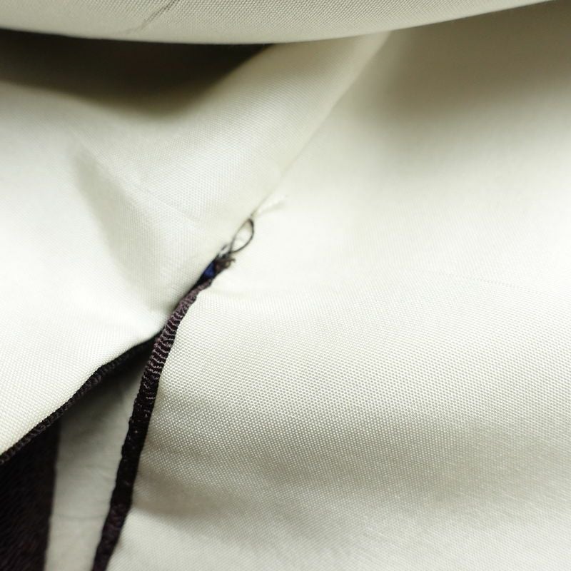 付け下げ 縮緬 正絹 幾何学柄・抽象柄 袷仕立て 身丈166.5cm 裄丈67.5cm リサイクル着物 着物 ぼかし フォーマル モダン オリエンタル 紫・藤色_画像21