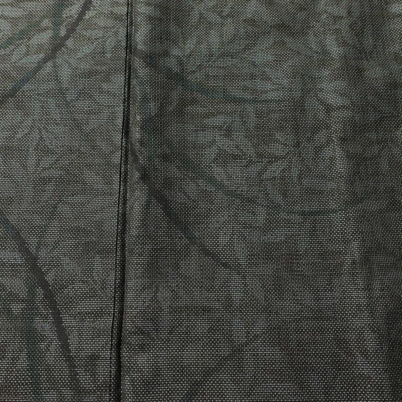 本場大島紬 大島紬 都喜ヱ門 良品 純泥染 正絹 木の葉・植物柄 袷仕立て 身丈160cm 裄丈64cm リサイクル着物 一部しつけ糸付き 着物 モダン 洒落 茶_画像6