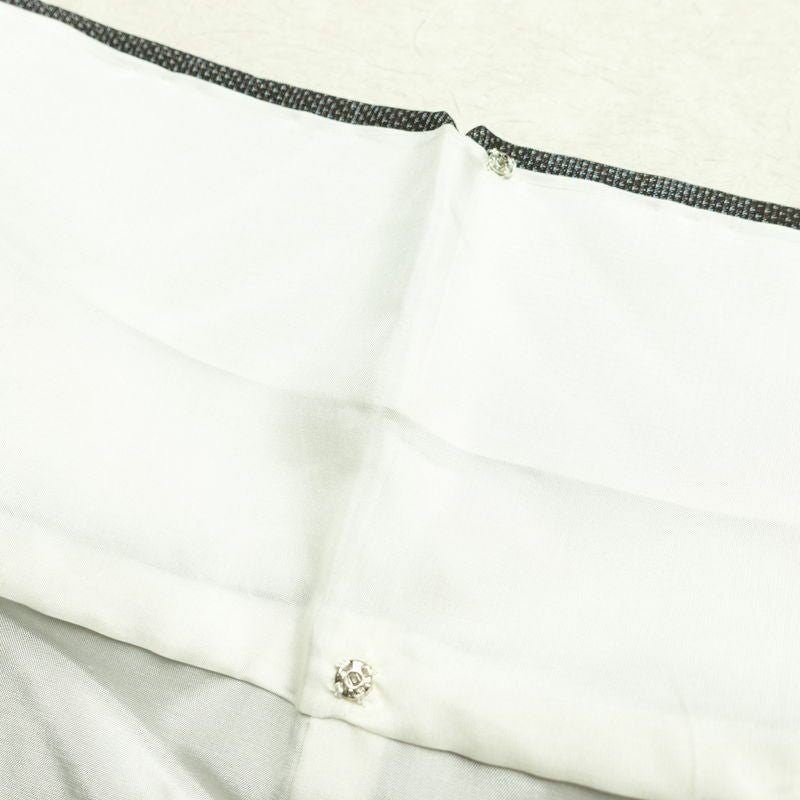 本場大島紬 大島紬 都喜ヱ門 良品 純泥染 正絹 木の葉・植物柄 袷仕立て 身丈160cm 裄丈64cm リサイクル着物 一部しつけ糸付き 着物 モダン 洒落 茶_画像17