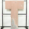 訪問着 縮緬 トールサイズ 正絹 花柄 袷仕立て 身丈170.5cm 裄丈67cm リサイクル着物 着物 作家物 共八掛 入学式 卒業式 結婚式 七五三 お宮参り フォーマル 菊 くすみピンク ピンク_画像2