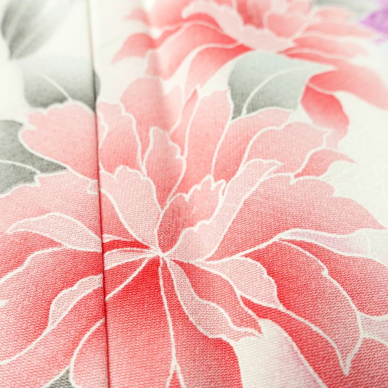 付け下げ 正絹 花柄 袷仕立て 身丈156.5cm 裄丈66.5cm リサイクル着物 着物 箔 フォーマル 華やか 青・紺_画像9