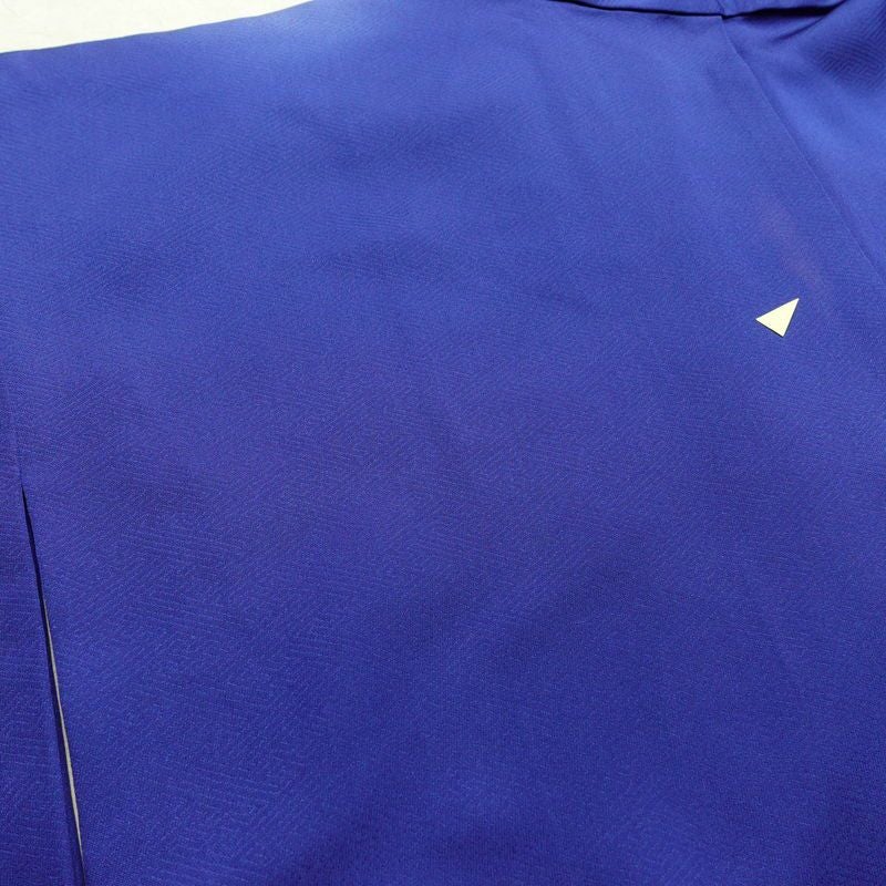 付け下げ 正絹 花柄 袷仕立て 身丈156.5cm 裄丈66.5cm リサイクル着物 着物 箔 フォーマル 華やか 青・紺_画像15