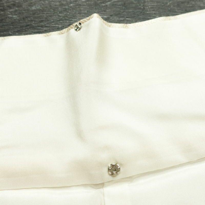 訪問着 絞り 綸子 一つ紋付き 正絹 古典柄 袷仕立て 身丈162.5cm 裄丈66cm リサイクル着物 着物 箔 入学式 卒業式 七五三 お宮参り フォーマル 上品 扇子 クリーム_画像21