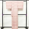 付け下げ 総柄 正絹 古典柄 袷仕立て 身丈159.5cm 裄丈62.5cm リサイクル着物 着物 ピンク_画像2