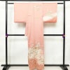 訪問着 良品 正絹 花柄 袷仕立て 身丈158.5cm 裄丈66.5cm リサイクル着物 着物 箔 金彩 入学式 結婚式 七五三 お宮参り フォーマル 華やか 四季花 ピンク_画像2