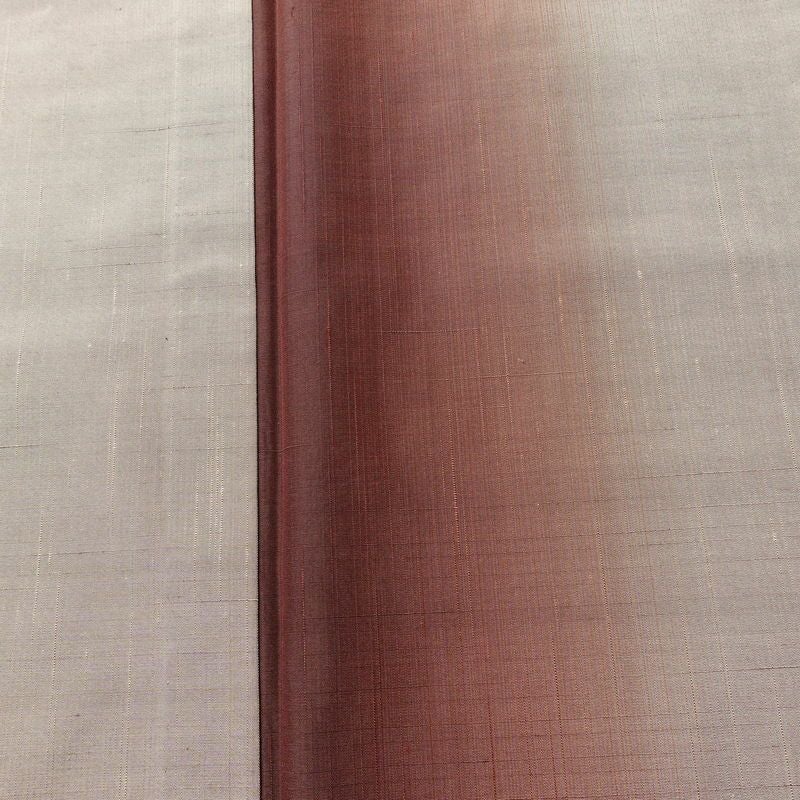 単衣 紬 紬着物 正絹 単衣仕立て 身丈158.5cm 裄丈66.5cm リサイクル着物 着物 薄物 モダン シンプル おしゃれ グラデーション 粋 茶_画像6