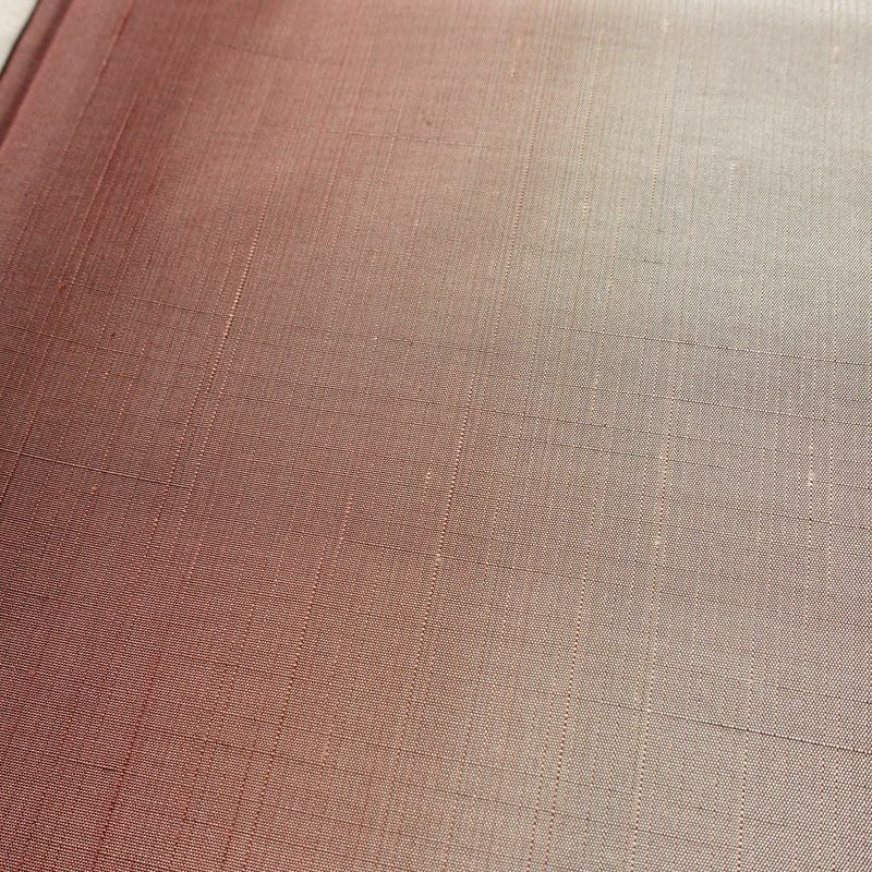 単衣 紬 紬着物 正絹 単衣仕立て 身丈158.5cm 裄丈66.5cm リサイクル着物 着物 薄物 モダン シンプル おしゃれ グラデーション 粋 茶_画像7