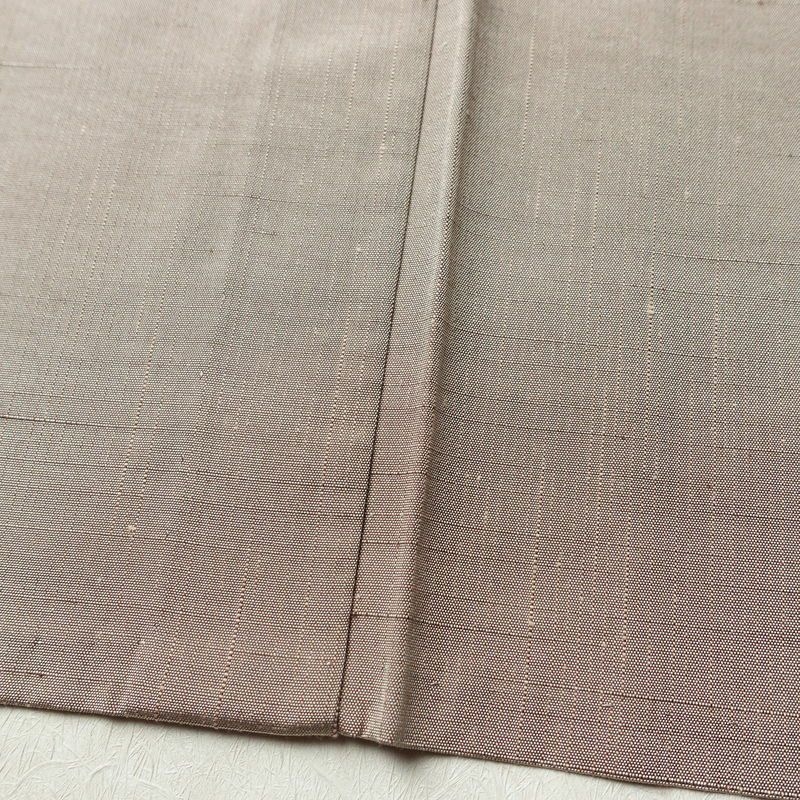 単衣 紬 紬着物 正絹 単衣仕立て 身丈158.5cm 裄丈66.5cm リサイクル着物 着物 薄物 モダン シンプル おしゃれ グラデーション 粋 茶_画像9