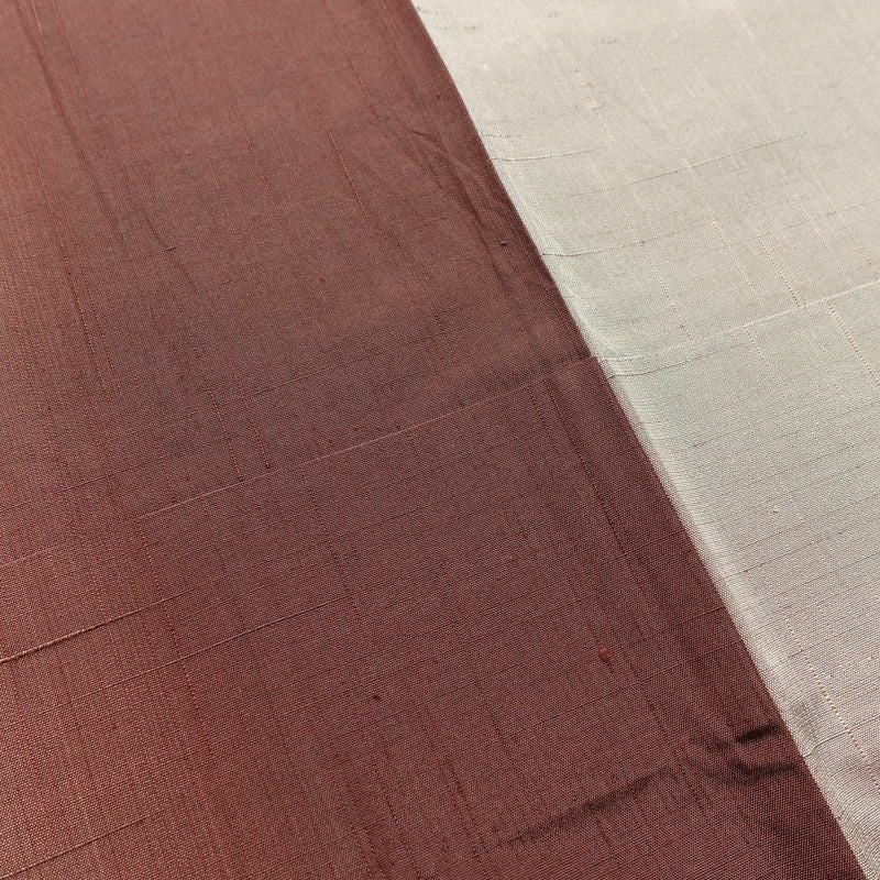 単衣 紬 紬着物 正絹 単衣仕立て 身丈158.5cm 裄丈66.5cm リサイクル着物 着物 薄物 モダン シンプル おしゃれ グラデーション 粋 茶_画像14