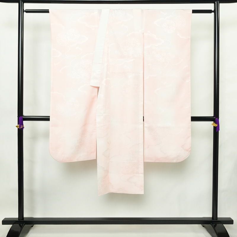 長襦袢 振袖用 ポリエステル 古典柄 袖無双・胴抜き 身丈131.5cm 裄丈67.5cm 成人式 二十歳 二十歳の集い フォーマル ピンク_画像2