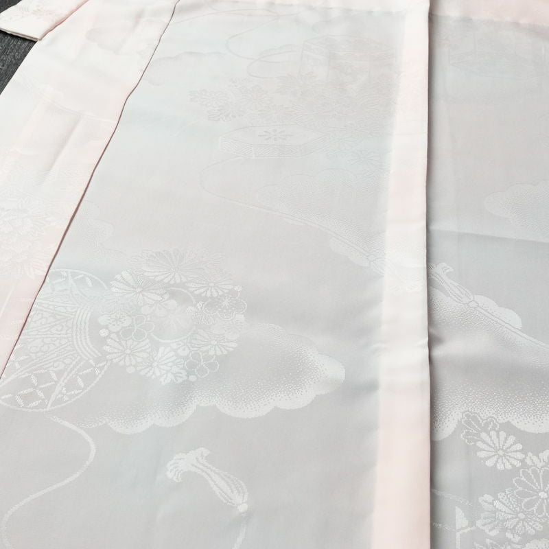 長襦袢 振袖用 ポリエステル 古典柄 袖無双・胴抜き 身丈131.5cm 裄丈67.5cm 成人式 二十歳 二十歳の集い フォーマル ピンク_画像5